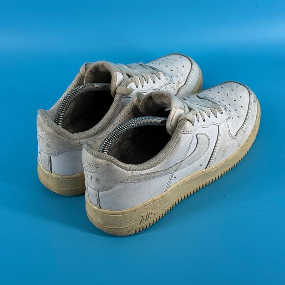 Nike Air Force 1 Low Womens US 8.5 White Leather Casual Athletic Sneaker ‘20 - Picture 3 of 12